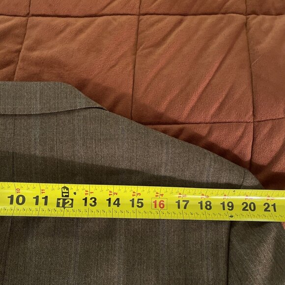 44L NWOT Lauren Ralph Lauren Brown Herringbone Wool Sport Coat Blazer Jacket - Picture 13 of 16